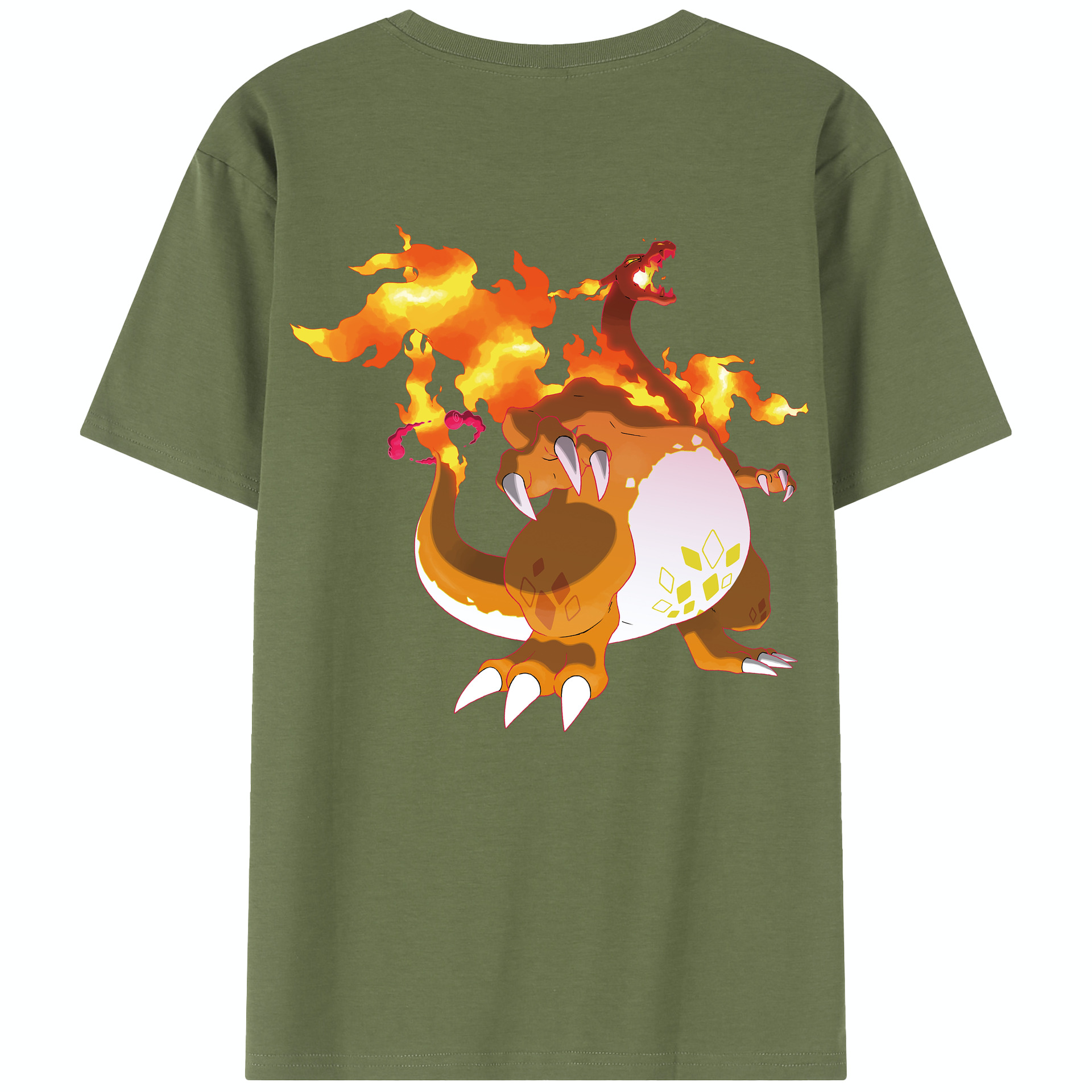 （画像用） ポケットモンスター Pokémon 綿100％半袖Tシャツ（背面プリント）